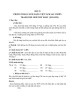 Giáo án Lịch sử 9 bài 15: Phong trào cách mạng Việt Nam sau Chiến tranh thế giới thứ nhất (1919  1925)