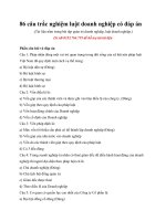 86 câu trắc nghiệm luật doanh nghiệp có đáp án