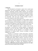 Phát triển chương trình đào tạo liên thông trình độ đại học nhóm ngành công nghệ kỹ thuật cơ khí theo tiếp cận CDIO tt tiếng anh 