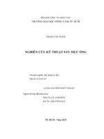 Nghiên cứu kỹ thuật sấy mực ống