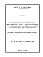 Phương pháp thảo luận nhóm trong dạy học môn đường lối cách mạng của đảng cộng sản việt nam theo định hướng phát triển năng lực cho sinh viên các trường đại học tt 
