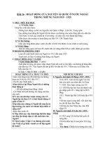 Giáo án Lịch sử 9 bài 16: Hoạt động của Nguyễn Ái Quốc ở nước ngoài trong những năm 1919  1925