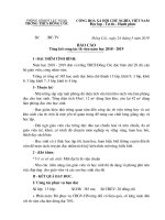 Báo cáo tổng kết công tác thư viện văn thư lưu trữ cuối năm 20182019