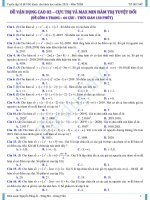 ĐÁP án đề TOÁN VDC số 02 MAX MIN hàm TRỊ TUYỆT đối PHẦN 01