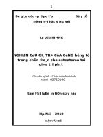 Nghiên cứu giá trị của cộng hưởng từ trong chẩn đoán cholesteatoma tai giữa tái phát (TT)