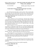 Kế hoạch chức thi liên hoan hát dân ca và chơi các trò chơi dân gian năm học 20182019