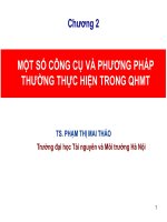 Công cụ trong Đánh giá Môi trường Chiến lược và Đánh giá Tác động Môi trường  HUNRE 2019