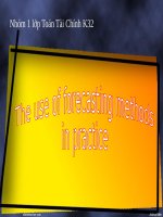 Sử dụng các phương pháp dự báo tài chính trong thực tế