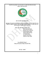 Báo cáo Ứng dụng mô hình Gauss mô phỏng sự lan truyền các  chất ô nhiễm trong môi trường không khí của nhà máy xi  măng quan triều, thái nguyên
