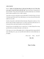 Nghiên cứu giải pháp nâng cao hiệu quả hoạt động của các tổ chức dùng nước quản lý công trình thủy lợi tỉnh bắc kạn 