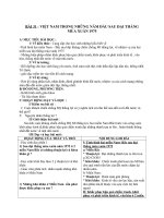 Giáo án Lịch sử 9 bài 31: Việt Nam trong năm đầu sau đại thắng Xuân 1975