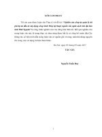 Nghiên cứu công tác quản lý chi phí dự án đầu tư xây dựng công trình thủy lợi thuộc nguồn vốn ngân sách trên địa bàn tỉnh thái nguyên 