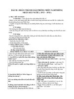 Giáo án Lịch sử 9 bài 30: Hoàn thành giải phóng miền Nam, thống nhất đất nước (1973  1975)