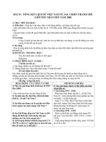 Giáo án Lịch sử 9 bài 34: Tổng kết lịch sử Việt Nam từ sau chiến tranh thế giới thứ nhất đến năm 2000