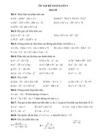 BÀI TẬP ÔN TẬP HÈ TOÁN 8 LÊN 9