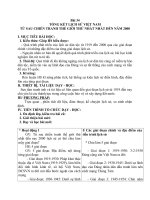 Giáo án Lịch sử 9 bài 34: Tổng kết lịch sử Việt Nam từ sau chiến tranh thế giới thứ nhất đến năm 2000