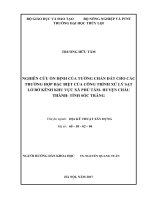 Nghiên cứu ổn định của tường chắn đất cho các trường hợp đặc biệt của công trình xử lý sạt lở bờ kênh khu vực xã phú tâm  huyện châu thành  tỉnh sóc trăng 