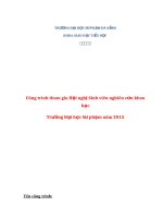 Khảo sát một số năng lực học tập của học sinh trong chủ đề vật chất và năng lượng, môn khoa học lớp 4 theo chương trình VNEN