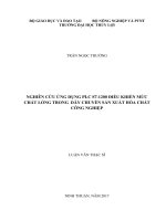 Nghiên cứu ứng dụng plc s7 1200 điều khiển mức chất lỏng trong dây chuyền sản xuất hóa chất công nghiệp 