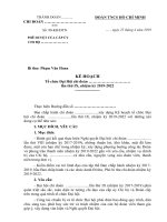Bộ tài liệu chuẩn tổ chức Đại hội chi đoàn  nhiệm kỳ 2024-2025