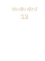 Bộ tài liệu ôn tập vật lí 12
