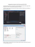 Sử dụng entity framework code first trong ASP NET MVC 