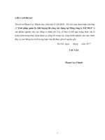 Giải pháp quản lý chất lượng thi công xây dựng tại tổng công ty LICOGI 