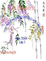 Bài giảng Toán 3 chương 4 bài 12: Chia số có 5 chữ số cho số có 1 chữ số