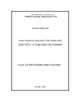 Hình thành kĩ năng giao tiếp tiếng việt cho trẻ 5   6 tuổi dân tộc h’mông  chuyên ngành giáo dục mầm non 