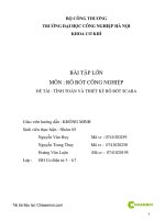 BÀI TẬP LỚN MÔN  RÔ BỐT CÔNG NGHIỆP ĐỀ TÀI  TÌNH TOÁN VÀ THIẾT KẾ RÔ BỐT SCARA