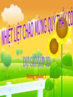 Bài giảng Toán 3 chương 2 bài 8: Bảng nhân 7