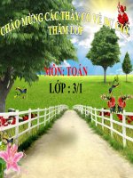 Bài giảng Toán 3 chương 2 bài 8: Bảng nhân 7