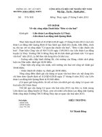 Tờ trình xin công nhận đơn vị văn hoá của trường THCS 