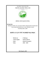 Đánh giá công tác cấp giấy chứng nhận quyền sử dụng đất, quyền sở hữu nhà ở và tài sản sản khác gắn liền với đất tại xã bảo sơn, huyện lục nam, tỉnh bắc giang giai đoạn 2016 2018 