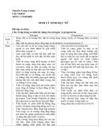 Bài 17: SINH LÝ SINH DỤC NỮ ( Tự học sinh lý)