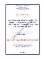 đẩy mạnh hoạt động huy động vốn dân cư tại ngân hàng thương mại cổ phần đầu tư và phát triển việt nam chi nhánh quảng bình 