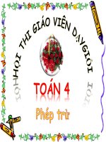 Bài giảng Toán 4 chương 2 bài 1: Phép trừ