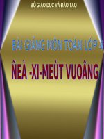 Bài giảng Toán 4 chương 2 bài 2: Đềximét vuông