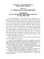 Báo cáo sơ kết học kì 1 trường THCS 