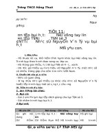 Giáo án âm nhạc lớp 9 (tiet 11   18)   THCS hong thuy 