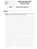 Kiểm tra học kì 1 tin học 7 có đáp án và ma trận NH 