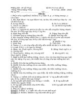 Đề thi lại môn vật lí THCS 
