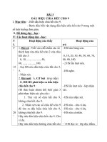 Giáo án Toán 4 chương 3 bài 1: Dấu hiệu chia hết cho 9