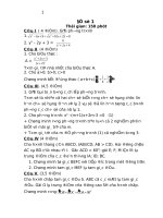 Đề thi học kì 2 toán 9 