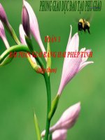 Bài giảng Toán 3 chương 2 bài 18: Bài toán giải bằng hai phép tính