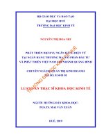 Phát triển dịch vụ ngân hàng điện tử tại ngân hàng thương mại cổ phần đầu tư và phát triển việt nam chi nhánh quảng bình 