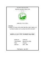 Nghiên cứu khả năng sinh trưởng, phát triển của tập đoàn giống sắn tại Thái Nguyên năm 2017 (Khóa luận tốt nghiệp)