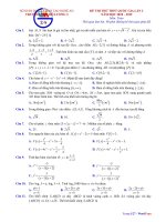 đề thi thử toán THPT quốc gia 2019 lần 2 trường THPT đô lương 3 – nghệ an