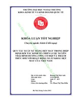 QUY TẮC XUẤT XỨ HÀNG DỆT MAY TRONG HIỆP ĐỊNH ĐỐI TÁC KINH TẾ CHIẾN LƯỢC XUYÊN THÁI BÌNH DƯƠNG (TPP): CƠ HỘI VÀ THÁCH THỨC ĐỐI VỚI HOẠT ĐỘNG XUẤT KHẨU DỆT MAY CỦA VIỆT NAM