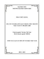 Yếu tố văn hóa dân gian trong tiểu thuyết việt nam từ 1986 đến 2000 tt 